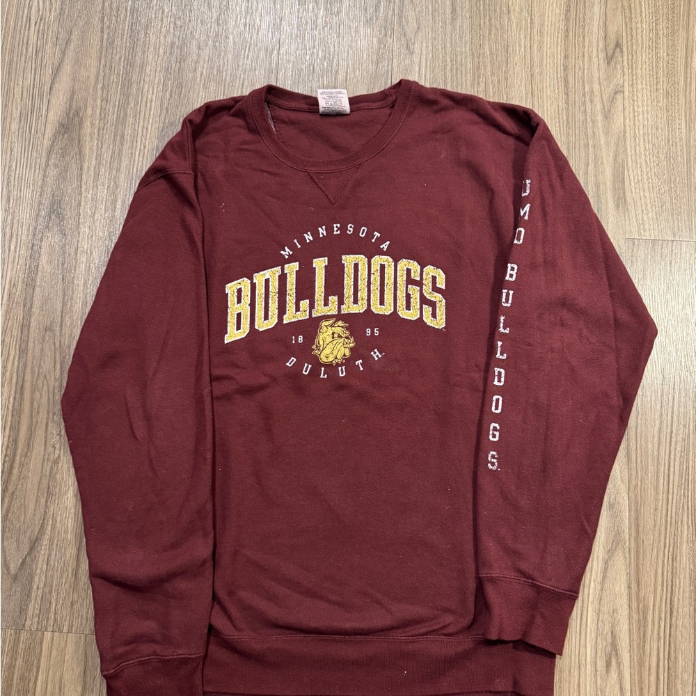 Minnesota Duluth Bulldogs Maroon Crewneck Sweater
